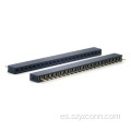 Conector hembra de 1,27 mm de una sola fila recto 22P